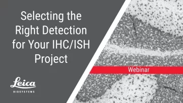 Selecting the Right Detection For Your IHC/ISH Project Webinar Thumbnail