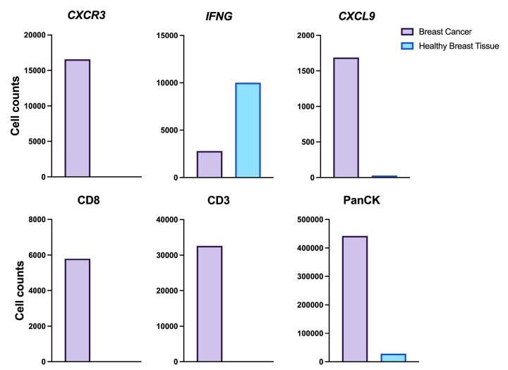 AI-Driven Image Analysis - CXCR3 IFNG CXCL9 CD8 CD3 PanCK