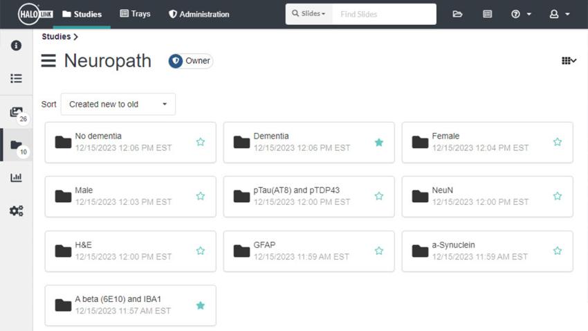 halo-link-Study-folders-view_personal_Neuropath